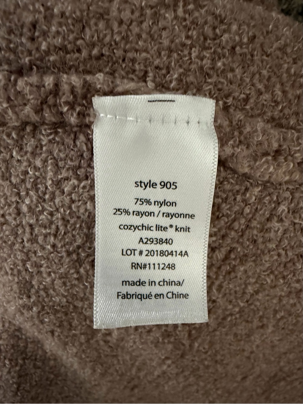 Barefoot Dreams Hooded Open-Front Cardigan - Light Brown - Picture 7 of 7